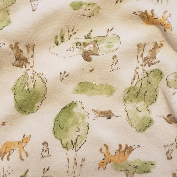 Kids/Infant Cream and Green Printed One Piece Size 12 Months - Picture 2 of 7